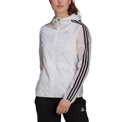 Adidas Originals (wmns) Adidas Windbreaker Jacket 'white' In Gray
