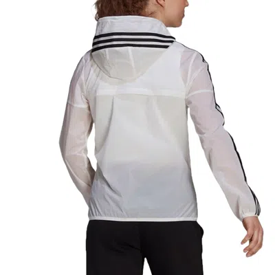 Adidas Originals (wmns) Adidas Windbreaker Jacket 'white' In Gray