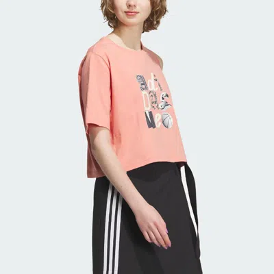 Adidas Originals (wmns) Adidas Neo Graphic T-shirts 'pink'