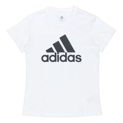 Adidas Originals (wmns) Adidas Essentials Logo T-shirt 'white Black'