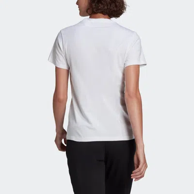 Adidas Originals (wmns) Adidas Essentials Logo T-shirt 'white Black'