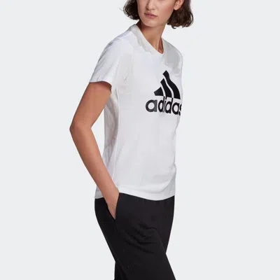 Adidas Originals (wmns) Adidas Essentials Logo T-shirt 'white Black'