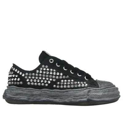 Miharayasuhiro Maison Mihara Yasuhiro Peterson 23 Og Sole Studded Canvas Low 'black Black'