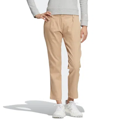 Adidas Originals (wmns) Adidas Play Green Twill Pants 'beige' In Brown