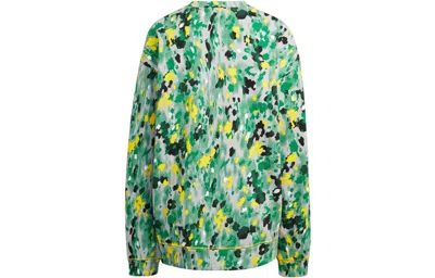 Adidas Originals (wmns) Adidas By Stella Mccartney Floral Print Sweatshirt 'green' In Multi