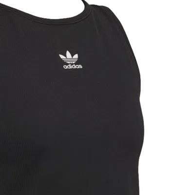 Adidas Originals (wmns)  3-stripes Padded Tank Top 'black White' In Multi