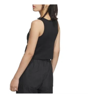 Adidas Originals (wmns)  3-stripes Padded Tank Top 'black White' In Multi