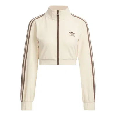 Adidas Originals (wmns) Adidas Cropped Jacket 'beige' In Neutral