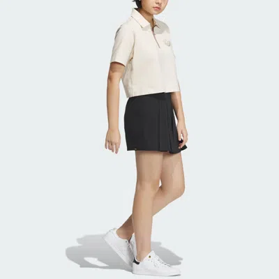Adidas Originals (wmns)  Sportswear Polo Shirt 'beige' In White