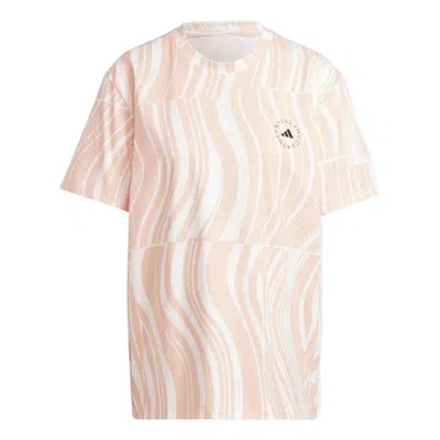 Adidas Originals (wmns) Adidas By Stella Mccartney Truecasuals Graphic T-shirt 'skin White' In Multi