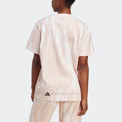 Adidas Originals (wmns) Adidas By Stella Mccartney Truecasuals Graphic T-shirt 'skin White' In Multi
