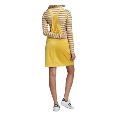 Adidas Originals Womens  Dungaree Dress In Yellow
