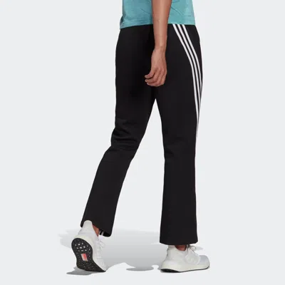 Adidas Originals (wmns) Adidas Future Icon 3-stripe Flare Pants Asia Sizing 'black White' In Multi