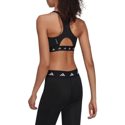Adidas Originals Adidas Adidas Powerreact Train Medium Support Techfit Bra Woman Top Navy Blue Size Xs A-c Recycled P In Multi