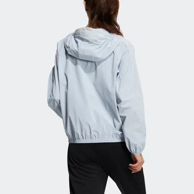 Adidas Originals (wmns) Adidas Str Wb Film Casual Sports Hooded Jacket Light Blue