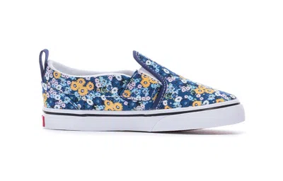 Vans Slip-on Low Tops Casual Skateboarding Shoes 'blue Yellow'