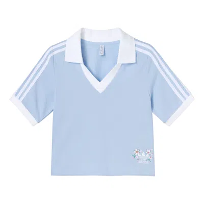 Adidas Originals (wmns) Adidas Short Sleeve Polo Shirt 'blue'