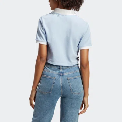 Adidas Originals (wmns) Adidas Short Sleeve Polo Shirt 'blue'
