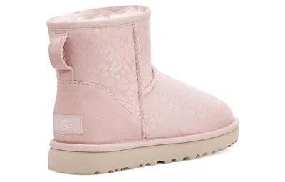 Ugg (wmns)  Classic Mini Snow Leopard Fleece Lined Pink