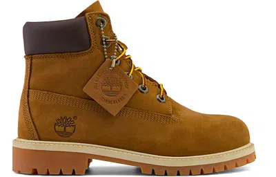Timberland (gs)  6 In Premium Waterproof Wide Fit Boots 'brown'