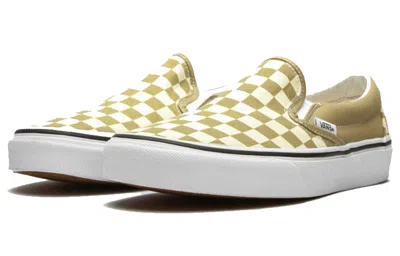 Vans Classic Slip-on 'checkerboard - Cornstalk' In Brown