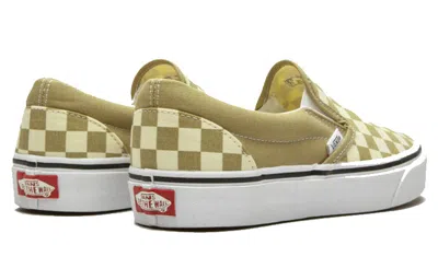Vans Classic Slip-on 'checkerboard - Cornstalk' In Brown