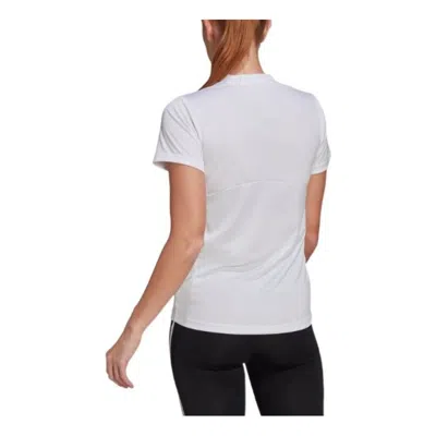 Adidas Originals (wmns) Adidas Primeblue Designed 2 Move Logo Sport T-shirt Asia Sizing 'white Black'