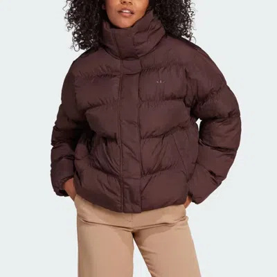 Adidas Originals (wmns) Adidas Short Vegan Puffer Jacket 'brown'