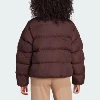 Adidas Originals (wmns) Adidas Short Vegan Puffer Jacket 'brown'