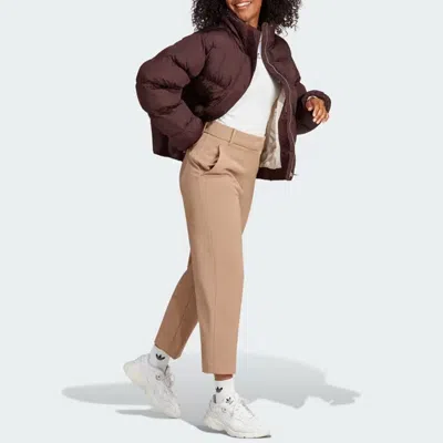 Adidas Originals (wmns) Adidas Short Vegan Puffer Jacket 'brown'