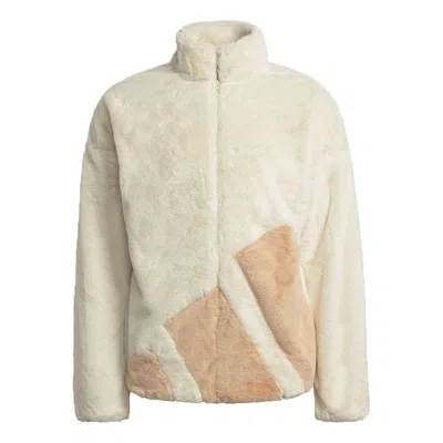 Adidas Originals (wmns) Adidas Fur Jacket W In Neutral