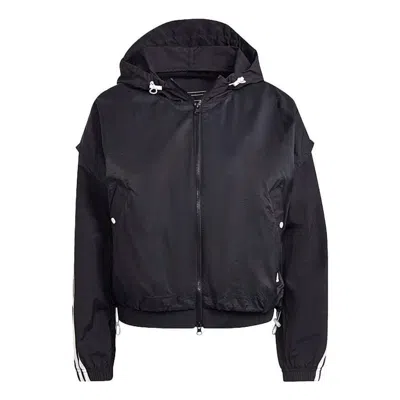 Adidas Originals (wmns) Adidas Sportswear Future Icons 3-stripes Woven Hooded Track Top 'black'