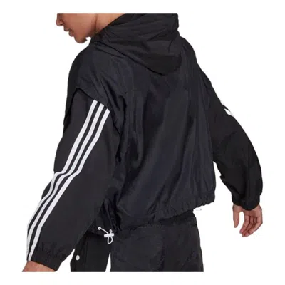 Adidas Originals (wmns) Adidas Sportswear Future Icons 3-stripes Woven Hooded Track Top 'black'