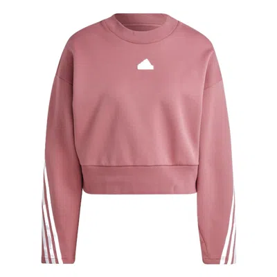 Adidas Originals (wmns) Adidas Future Icons 3-stripes Sweatshirt 'rose' In Pink