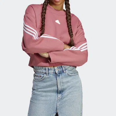 Adidas Originals (wmns) Adidas Future Icons 3-stripes Sweatshirt 'rose' In Pink