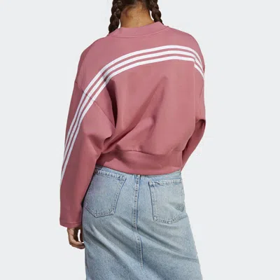 Adidas Originals (wmns) Adidas Future Icons 3-stripes Sweatshirt 'rose' In Pink