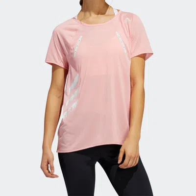 Adidas Originals (wmns) Adidas Heat.rdy Tee Running Sports Short Sleeve Pink