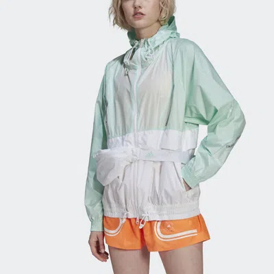Adidas Originals (wmns) Adidas Sports Hooded Zipper Frozen Green Jacket