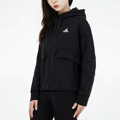 Adidas Originals (wmns) Adidas Sports Running Training Knit Black Jacket