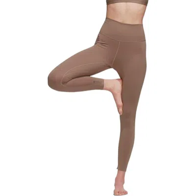Adidas Originals (wmns) Adidas Yoga Luxe Studio 7/8 Leggings 'beige'b In Brown