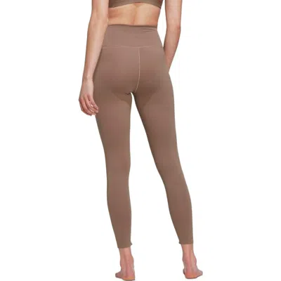 Adidas Originals (wmns) Adidas Yoga Luxe Studio 7/8 Leggings 'beige'b In Brown