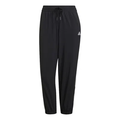 Adidas Originals (wmns) Adidas Essentials Woven 3-stripes 7/8 Pants Asia Sizing 'black'