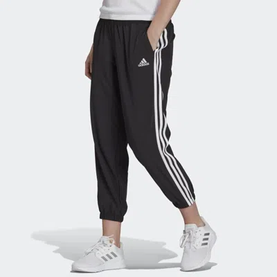 Adidas Originals (wmns) Adidas Essentials Woven 3-stripes 7/8 Pants Asia Sizing 'black'