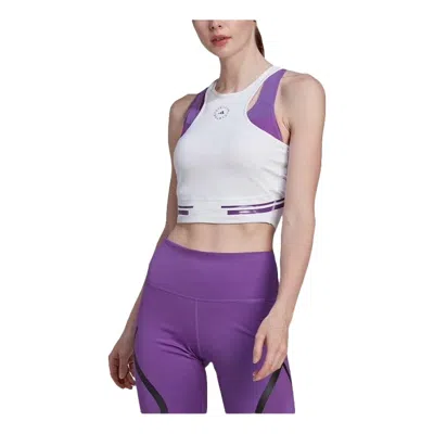 Adidas Originals (wmns) Adidas By Stella Mccartney Truepace Running Crop Top 'white'
