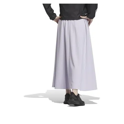 Adidas Originals (wmns) Adidas 3-stripes Loose Double Knit Skirt 'purple' In Pink