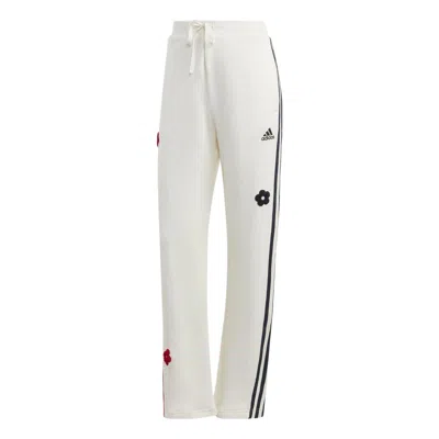 Adidas Originals (wmns) Adidas 3-stripes High Rise Joggers 'white' In Multi