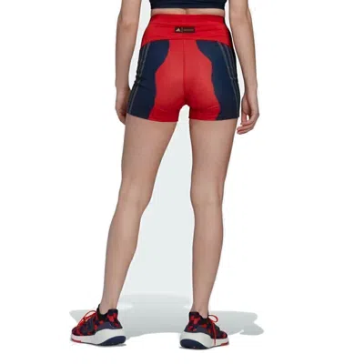Adidas Originals (wmns) Adidas X Marimekko Run Icons Bike Shorts 'red Navy' In Multi