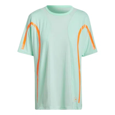 Adidas Originals (wmns) Adidas By Stella Mccartney Truepace Running Loose T-shirt 'teal Orange' In Multi