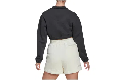 Adidas Originals (wmns) Adidas Cropped Half-zip Sweatshirt 'black'