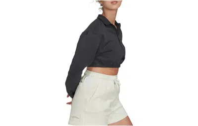 Adidas Originals (wmns) Adidas Cropped Half-zip Sweatshirt 'black'